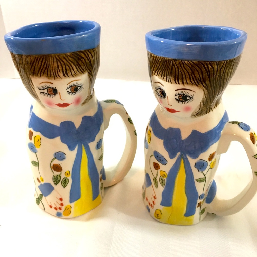 Susan Payley by Ganz 7” tall ceramic mug/vase